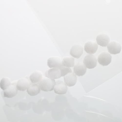 PA Essentials White Pom Pom 7mm 30pc
