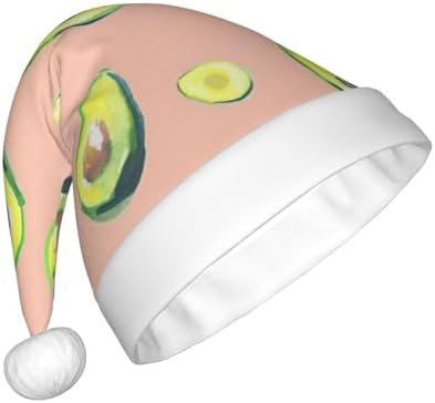 QINZHENG Personalized Santa Hat with Avocado Print
