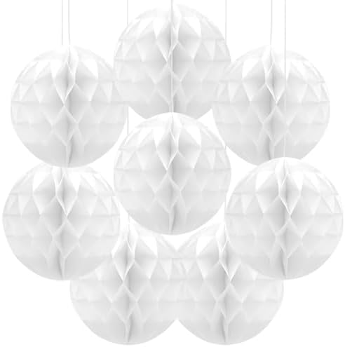 Yosawa 8 Pcs Paper Honeycomb Balls Decoration