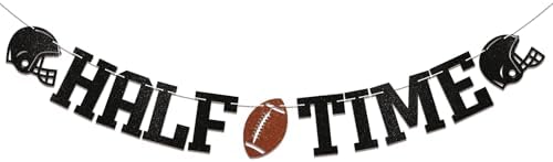 Football Half Time Banner Birthday Decor