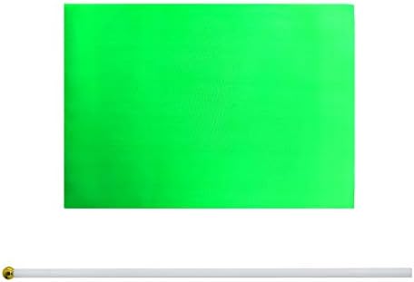 WXTWK 50 Pack Solid Green Flags for Party Decorations