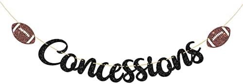 Dalaber Football Concessions Banner for Kids Birthday Decoration
