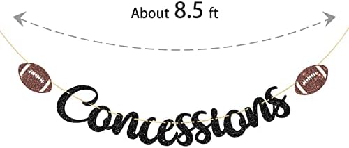Dalaber Football Concessions Banner for Kids Birthday Decoration
