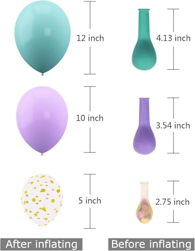 Amandir Unicorn Balloons Arch Garland Kit 168Pcs