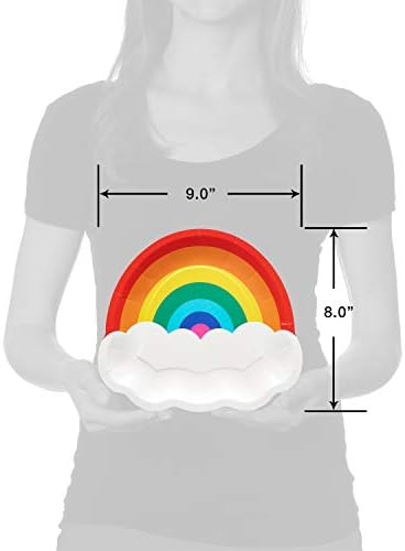 American Greetings Rainbow Dinner Plates 36 Count