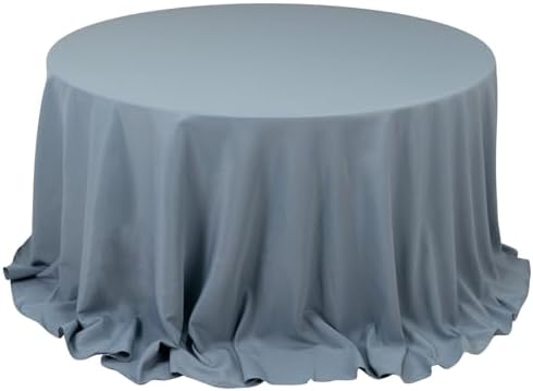 Balsa Circle 132 Inch Dusty Blue Round Tablecloth