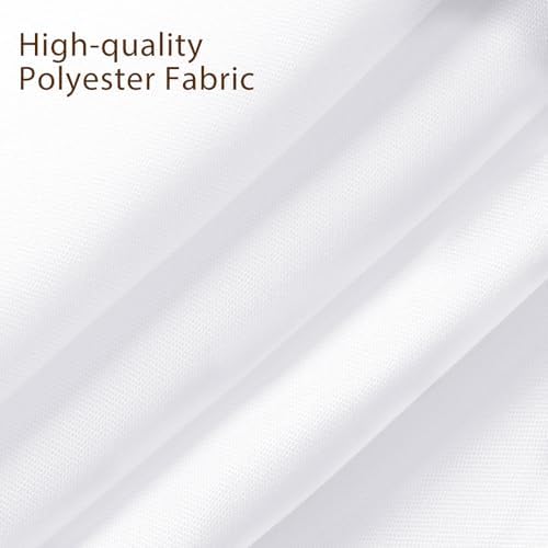 Fixwal 10 Pack White Tablecloths 60x102 Inch Rectangle