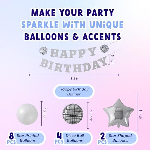ecoZen Disco Birthday Decorations Set