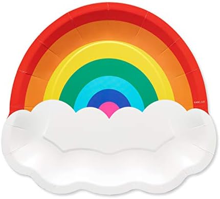 American Greetings Rainbow Dinner Plates 36 Count