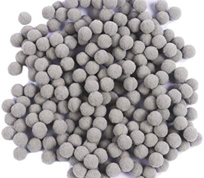 YYCRAFT 300pcs Silver 15mm Pom Poms Balls for Decorations