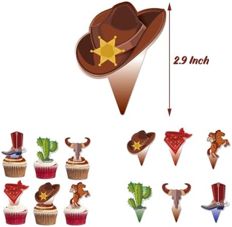 Cowboy Birthday Party Decorations 58 Pcs Kit