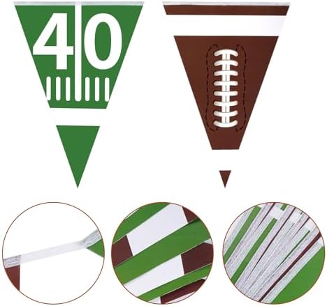 3 Pack Football Bunting Banner for Party Decorations