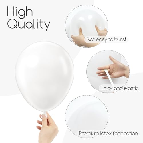 120pcs White Balloon Arch Kit for Party Decor