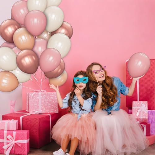 68 Pcs Retro Pink Balloons for Parties and Celebrations