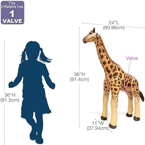 Jet Creations 36-Inch Realistic Inflatable Giraffe