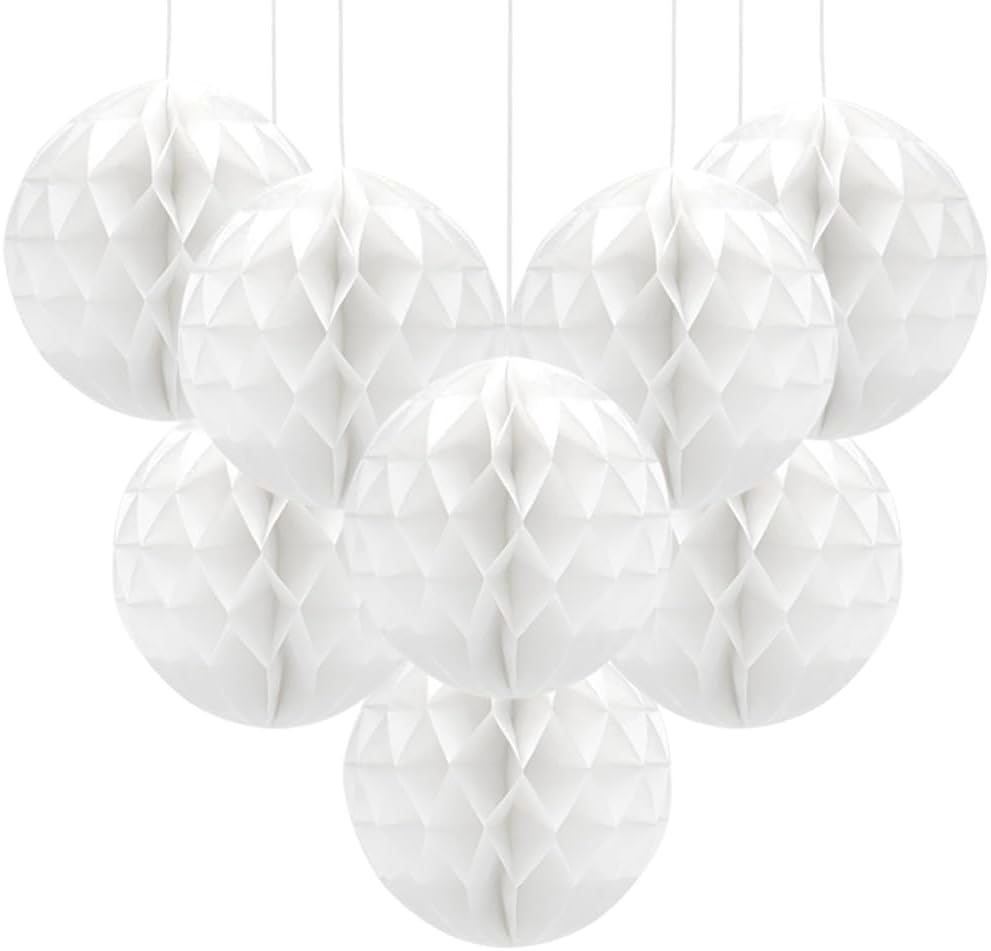 Hocansen 8 Pcs Paper Honeycomb Balls for Parties