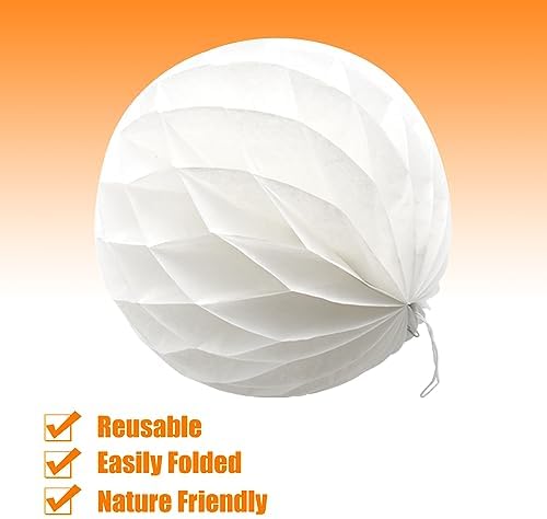 Ruidee 8 Piece Paper Honeycomb Balls Decorations