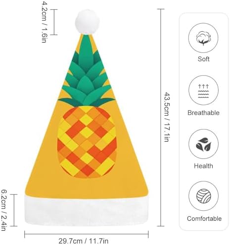 Tropical Pineapple Santa Hat Christmas Party Headwear