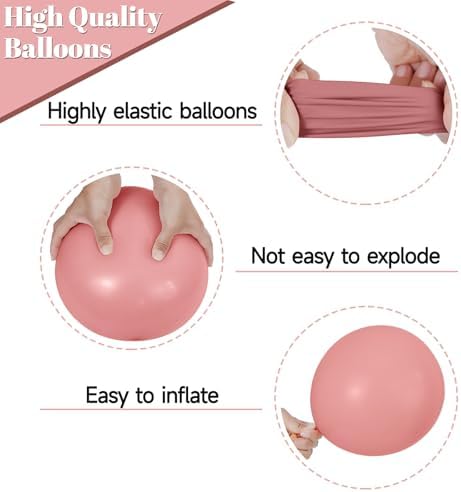 68 Pcs Retro Pink Balloons for Parties and Celebrations