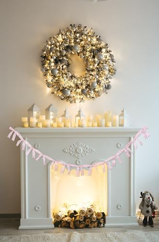 YKW 2 Pack Pink Ribbon Banners 8ft Each