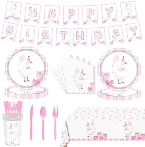 Silly Goose Birthday Supplies Set for Kids