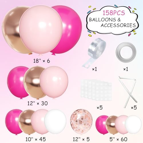 146 Pcs Balloon Arch Garland Kit for Party Decorations