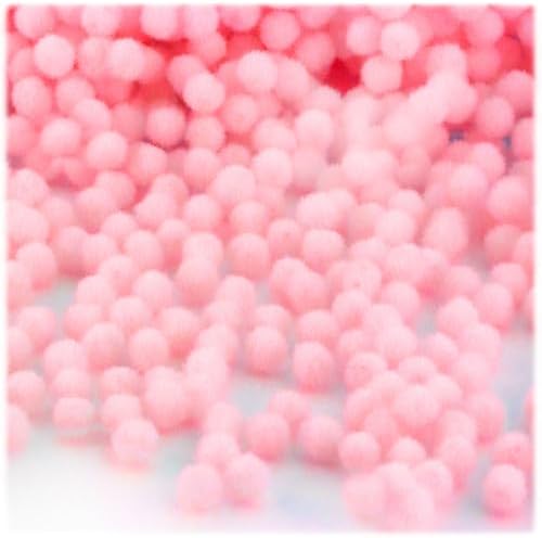 The Crafts Outlet 5000 Piece Multi Purpose Pom Poms Emerald Green 7mm Acrylic