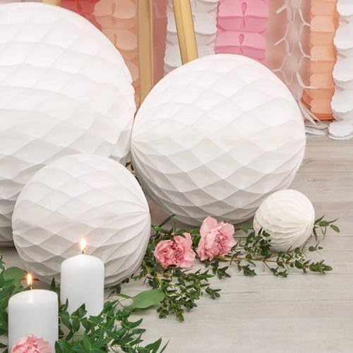 8 Piece 3 Inch Honeycomb Decorations Set