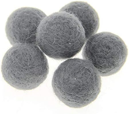 Crafts 10Pcs Gray Fluffy Pom Poms for DIY Decorations