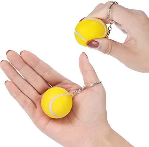 Blulu 20 Pack Tennis Ball Keychains Stress Relief Party Favors