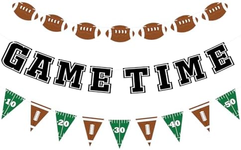 Adecortalk 3 Pcs Football Party Banner Set
