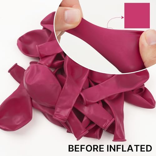 PartyWoo 50pcs 5 Inch Pink Latex Balloons for Decorations