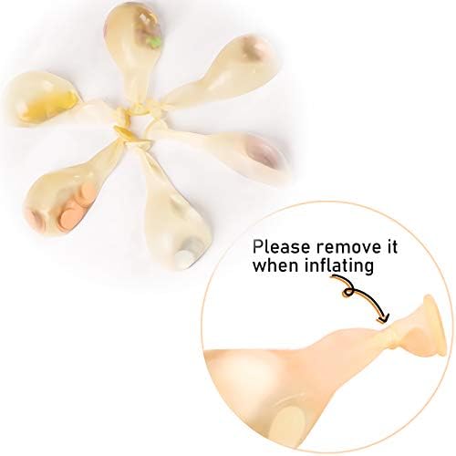 Rose Gold Confetti Balloons 25 Pcs for Party Decorations
