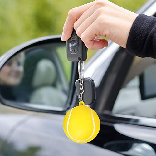 Blulu 20 Pack Tennis Ball Keychains Stress Relief Party Favors