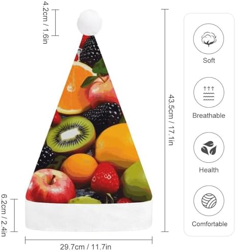 Colorful Fruit Santa Hat Christmas Party Headwear