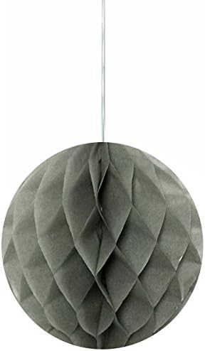 Allydrew Gray 8 Inch Tissue Honeycomb Ball 4 Pack