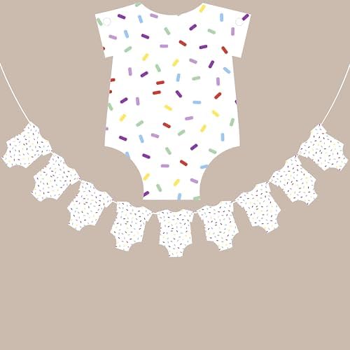 Sprinkle Baby Shower Onesie Banner 9 Piece