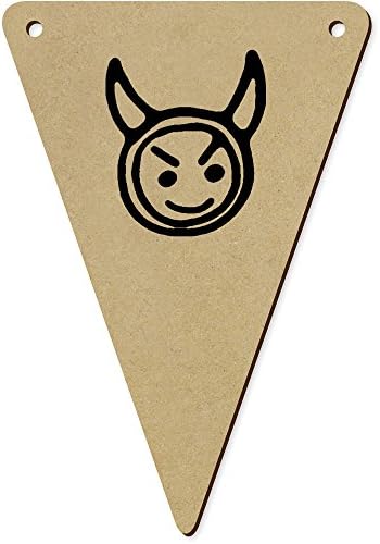 Azeeda Devil Face Wooden Bunter Flags