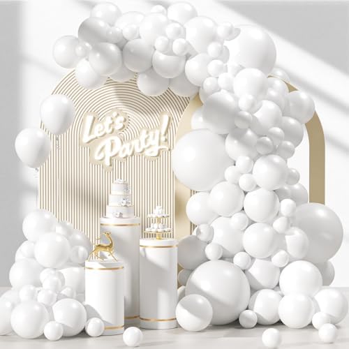 120pcs White Balloon Arch Kit for Party Decor