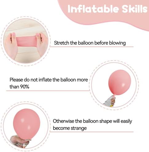 FEYG Blush Pink and Gold Balloons Set