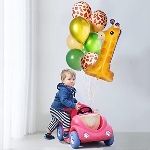 Giraffe Wild One Balloons 40 Inches Birthday Decorations