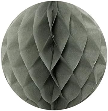 Wrapables 14 Inch Tissue Honeycomb Balls Gray Set of 2