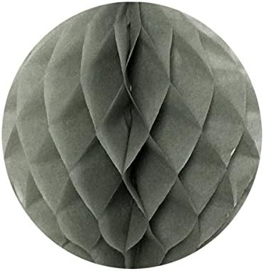 Wrapables 16 Inch Tissue Honeycomb Balls Set of 2 Gray