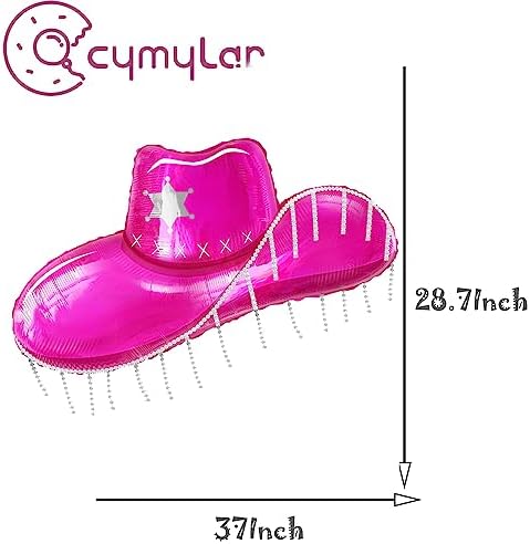 Cowgirl Hat and Boots Foil Balloons for Women