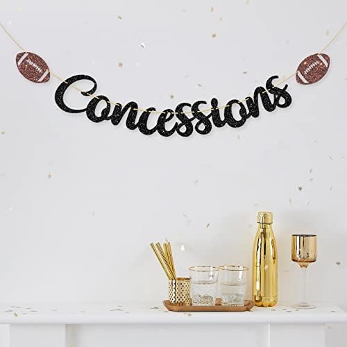 Dalaber Football Concessions Banner for Kids Birthday Decoration