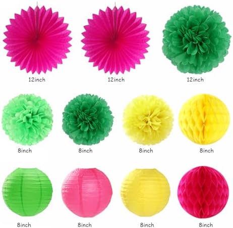 Hawaiian Aloha Flamingo Party Decorations 21pcs