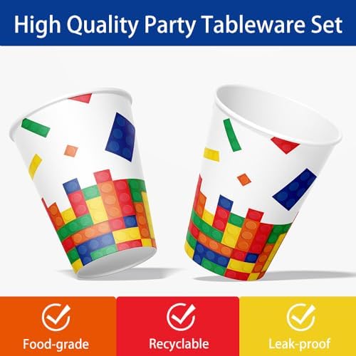 170pcs Colorful Building Block Party Supplies Set