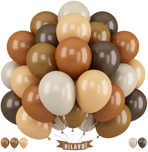 Brown Balloons Set 35 Pcs 12 Inch Neutral Party Decorations