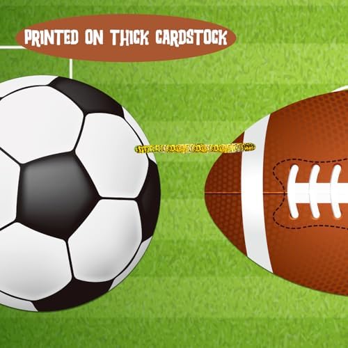4 PCS Sports Theme Party Banners Garland Decorations