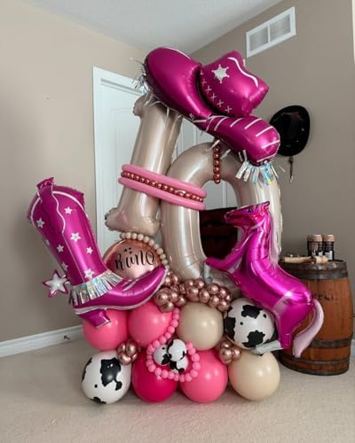 Cowgirl Hat and Boots Foil Balloons for Women
